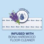 Bona Hardwood Floor Disposable Wet Cleaning Pads, Lavender Scent, 12 Count, 6-Pack AX0003660