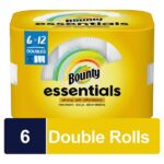 Bounty Essentials, White, Select-a-Size Paper Towel Roll (6 Double Rolls) 003700049073