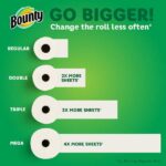Bounty White, Select-A-Size Paper Towels (6 Double Plus Rolls) 003077217718