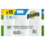 Bounty White, Select-A-Size Paper Towels (6 Double Plus Rolls) 003077217718