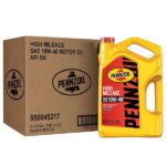 Pennzoil High Mileage SAE 10W-40 Synthetic Blend Motor Oil 5 Qt. 550045217