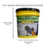 Quikrete 20 lb. Hydraulic Water-Stop Cement Concrete Mix 112620