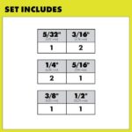 RYOBI 2 Cutter SDS + Drilling Set(8 pc.) A10801