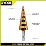RYOBI Step Drill Bit Set (3-Pieces) A97301